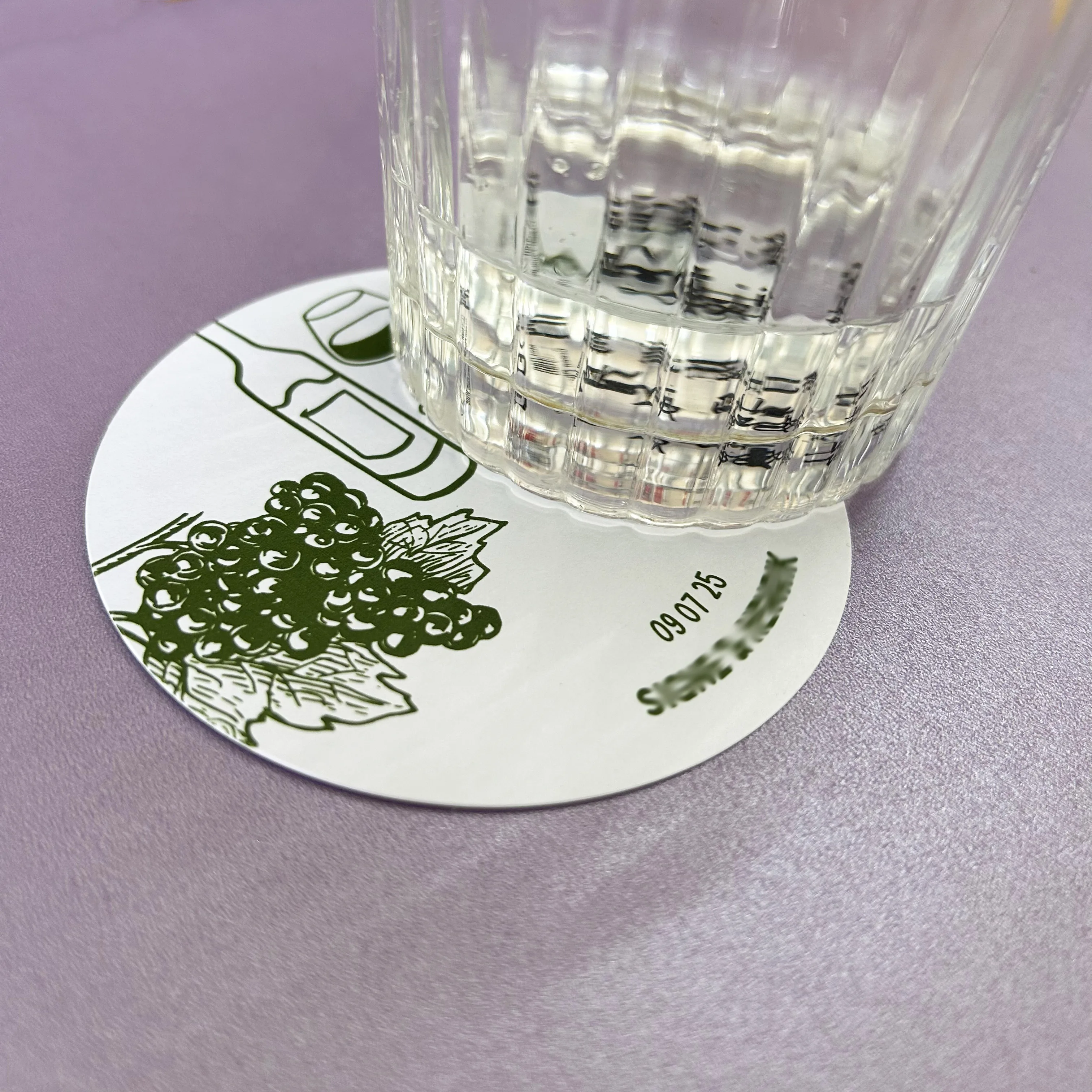 200PCS Customized Content Personalized Logo Paper Bar Hotel Coffee Milk Tea Beverage Disposable Hot Drink Coaster