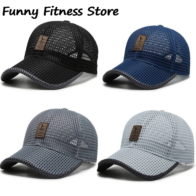 Tennis Golf Caps Breathable Mesh Sport Panama UV Protection Fashion Streetwear Unisex Cycling Fishing Visors Cap Adjustable Hats