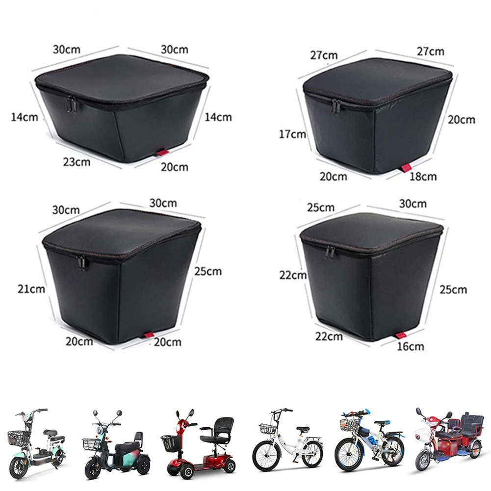 Bicycle Basket Inner Bag Rainproof Rustproof Sturdy Cycle Basket Liner For Convenient Storage Carrying Cycling Accessories