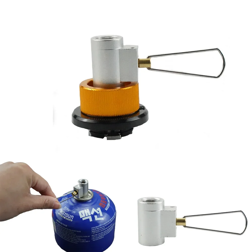 Adaptador de recarga de Gas para tanque de estufa de camping al aire libre MAPP/Isobutano/Butano adaptador de Gas de carga mutua adaptador de