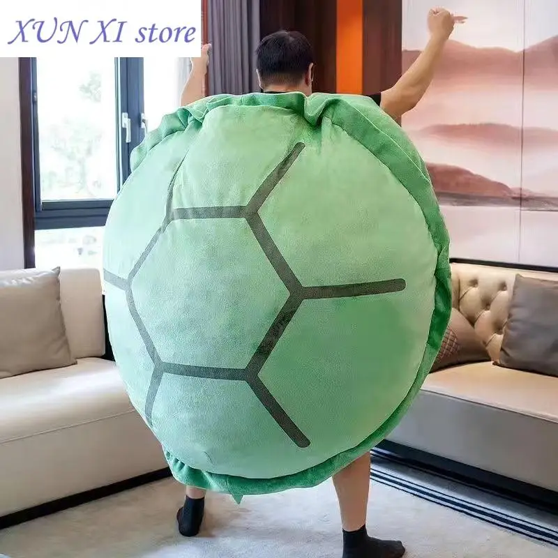 New Turtle Shell Pillow Turtle Wearable Turtle Shell Plush Toy Big Turtle Pillow Soft for Sleeping Cushion Gift for Kids Adults