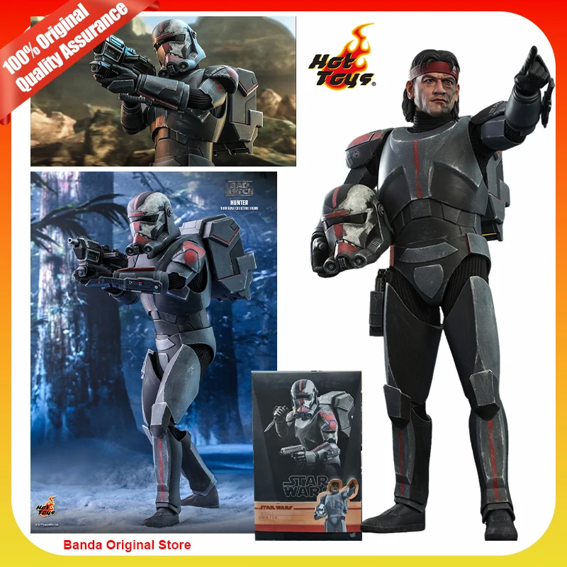 100% en stock, figuras originales Hot Toys 1/6 HT TMS050 The Bad Batch Hunter Star Wars Anime, figuras de acción coleccionables, juguetes modelo.