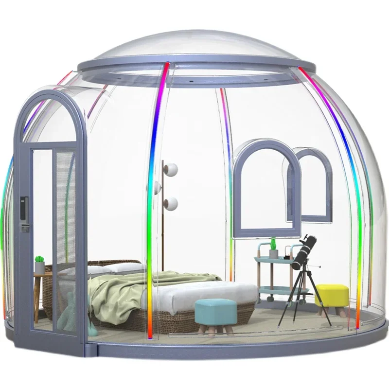 Outdoor bubble house star room Internet celebrity transparent villa restaurant B & B garden terrace leisure tent yurt