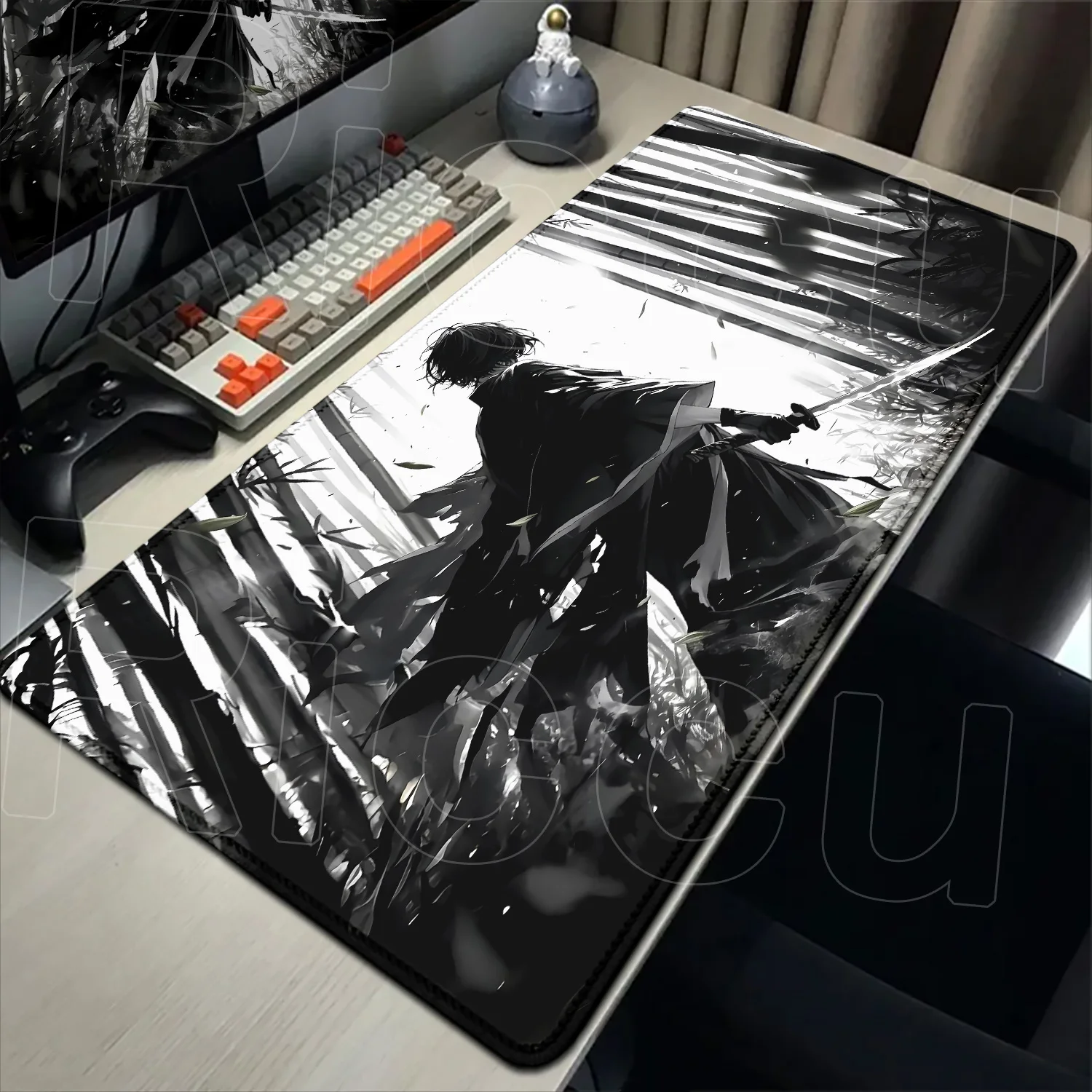 Samurai Warrior black and whit - огляд і ціна Pc Gaming Drawing