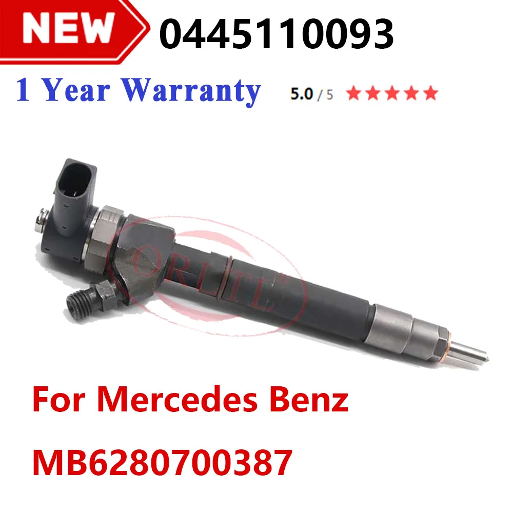 

New Injector 0445110093 Diesel Nozzle 0 445 110 093 OEM 6280700387 0986435035 A6280700387 For Mercedes Benz 0445 110 093