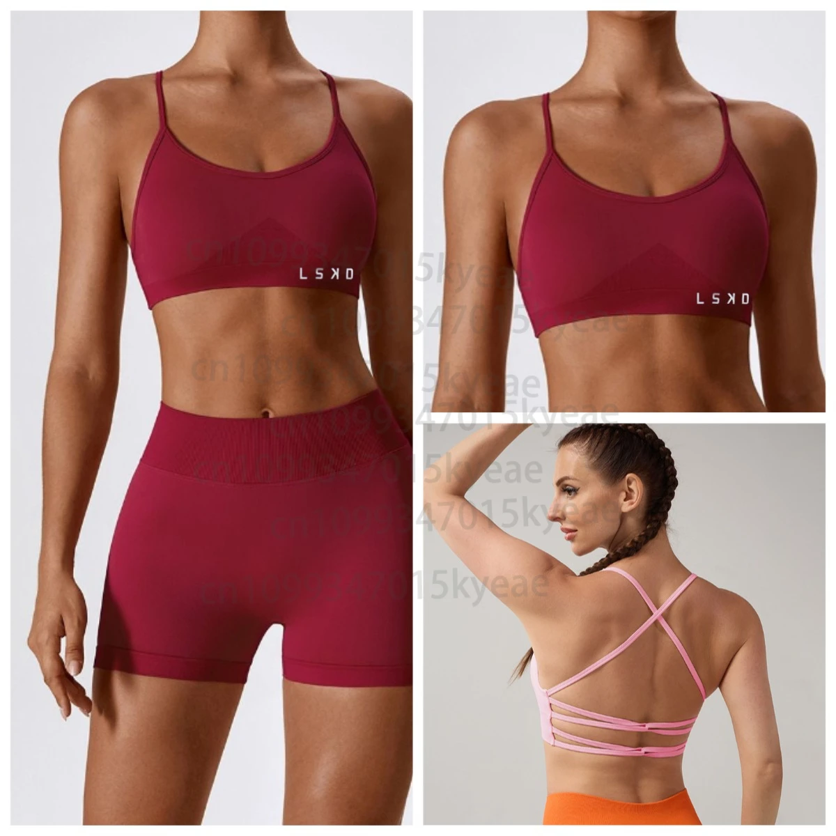 

LS Spice Girls High Quality New Seamless Yoga Bra Tight Sports Running Body Fitness Wear Suspender Beauty Back Yoga Wear Bra