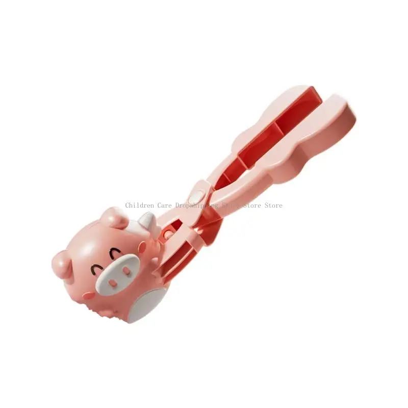 만화 모양 눈덩이 제조기 편안한 사용을위한 눈사람 클립 가족 어린이를위한 눈덩이 싸움 야외 눈 싸움 재미