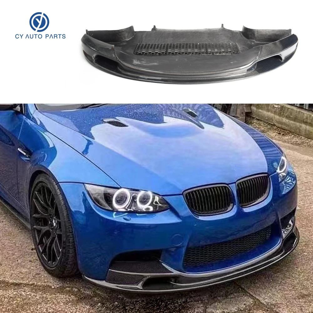 Fit For BMW 3 Series E92 M3 High Quality Carbon Fiber V Style Bumper Front Lip Splitter Car Body Kit