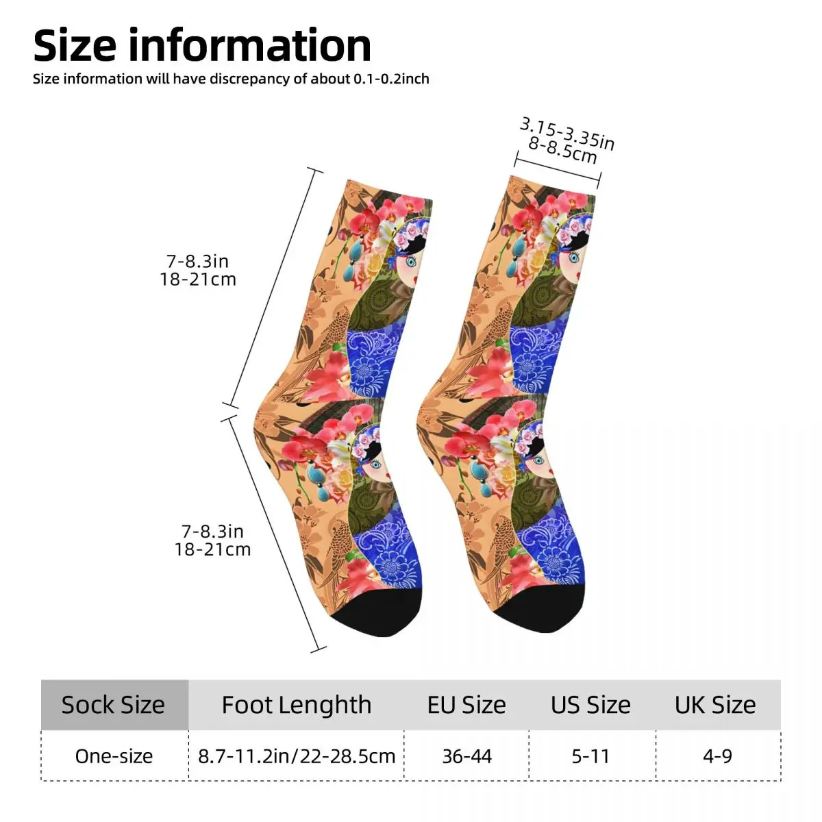 Russian Nesting Doll Sock Printed Man Polyester