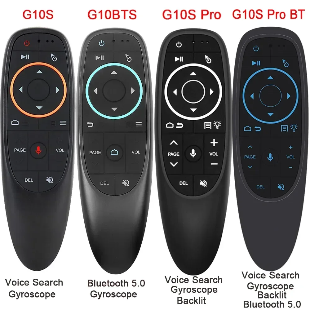 

G10S/G10S PRO/G10 BTS/G10S PRO BT Air Mouse Voice Remote Control 2.4G Wireless Gyroscope IR Learning for Android TV Box PC