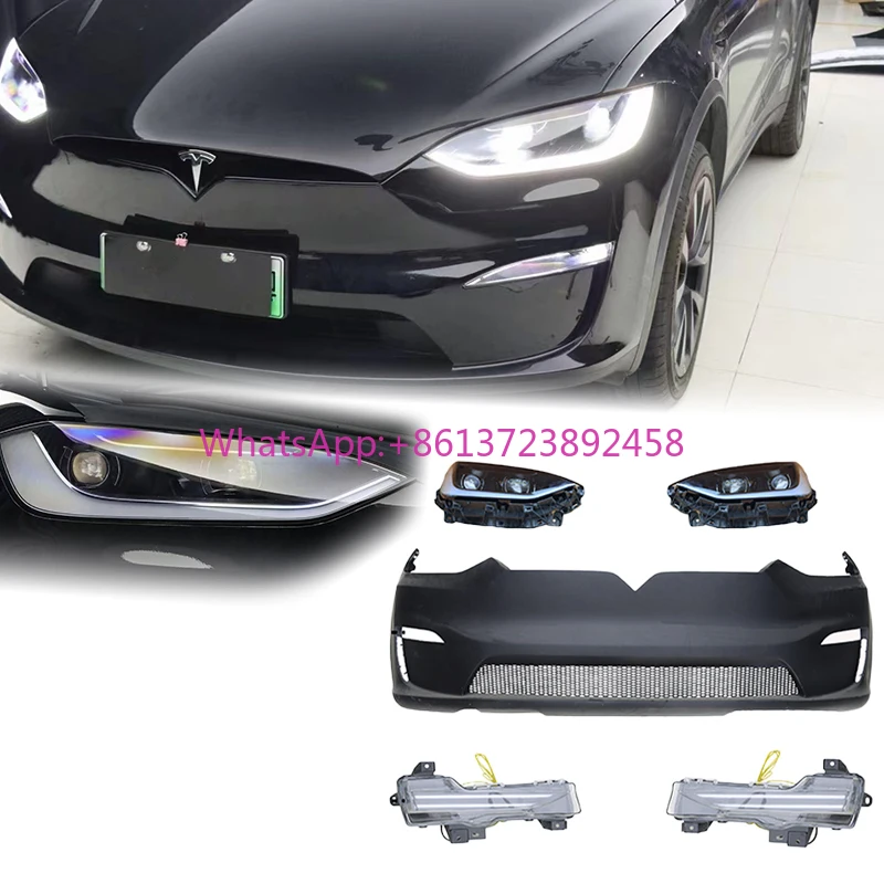 

For Tesla Model X Body Parts Upgrade New Front Bumper and Headlights