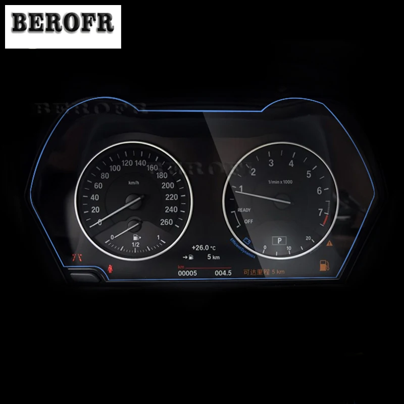 Car interior Instrument panel membrane TPU LCD screen protector Anti-scratch Accessorie refit For BMW F45 F46 Series 2 2016 2017