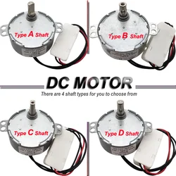 マイクロDCブラシレスモーター,5v/6v/9v/12v/24v,4w,0.9-60rpm,電子レンジモーター用50hz dc