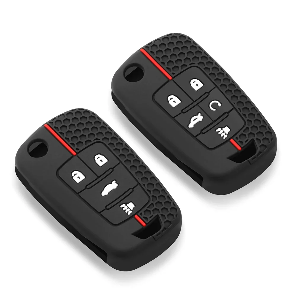 For Chevrolet Car Key Fob for Chevrolet Chevy Cruze Malibu Camaro Aveo Equinox Impala Sonic 4 5 Buttons Smart Key Case