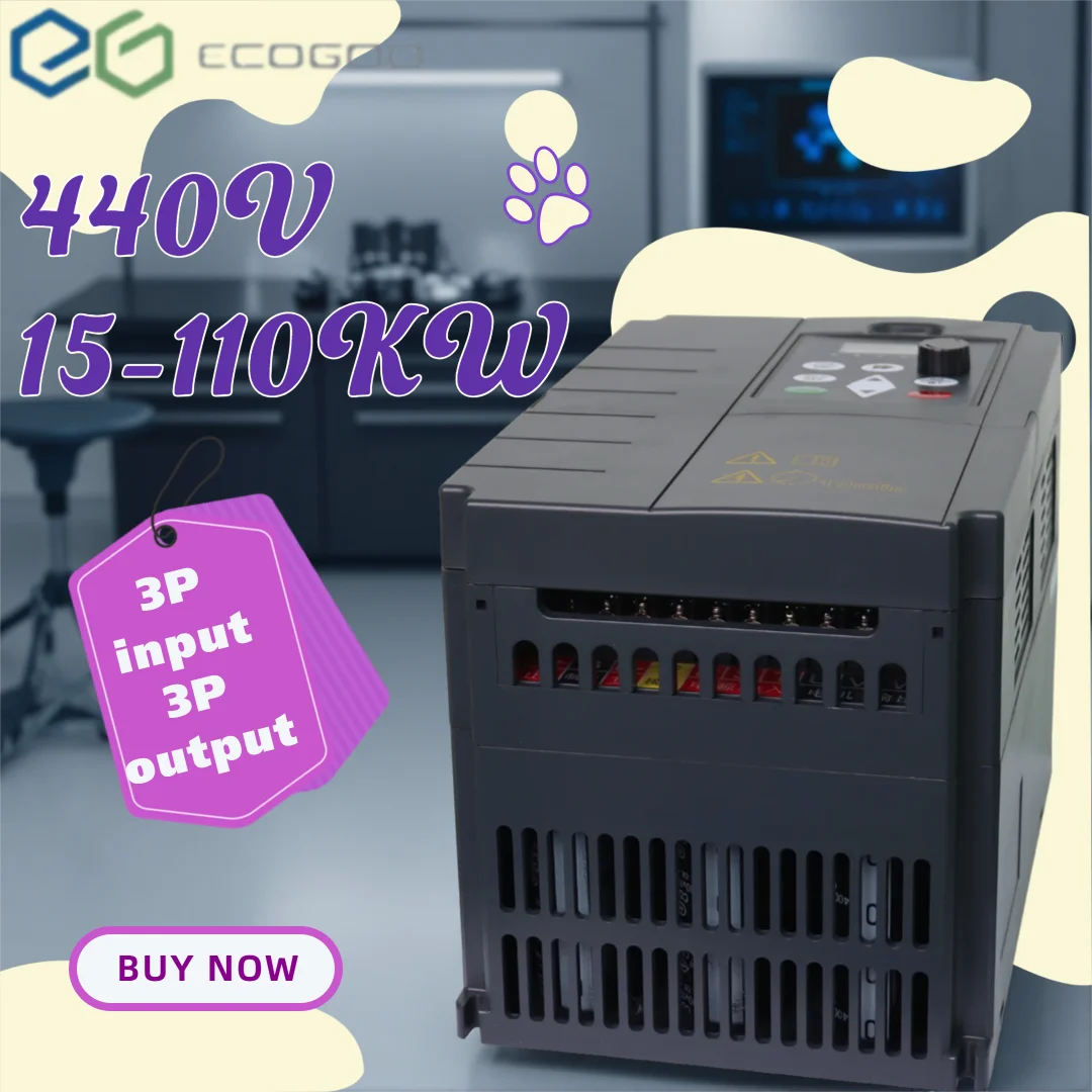 

3P Frequency Converter 440V VFD Input Output 15/18.5/22/30/37/45/55/75/93/110kW Industrial Speed Controller for Motor Adjustment