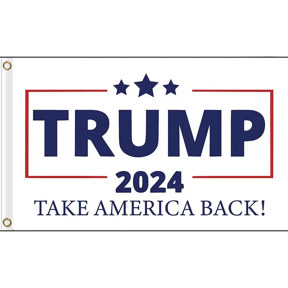 2X3FT Custom Flag 90x150cm Trump 2024 flag Take America Back BANNER