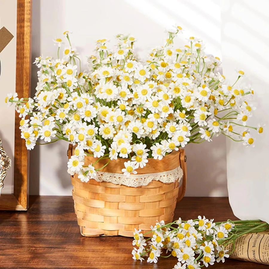 Künstliche Blumen, Chrysanthemen, Hochzeit, Zuhause, Zimmer, Tischdekoration, für den Außenbereich, Hof, Gartenkränze, Brautsträuße, schöne DIY-Geschenke