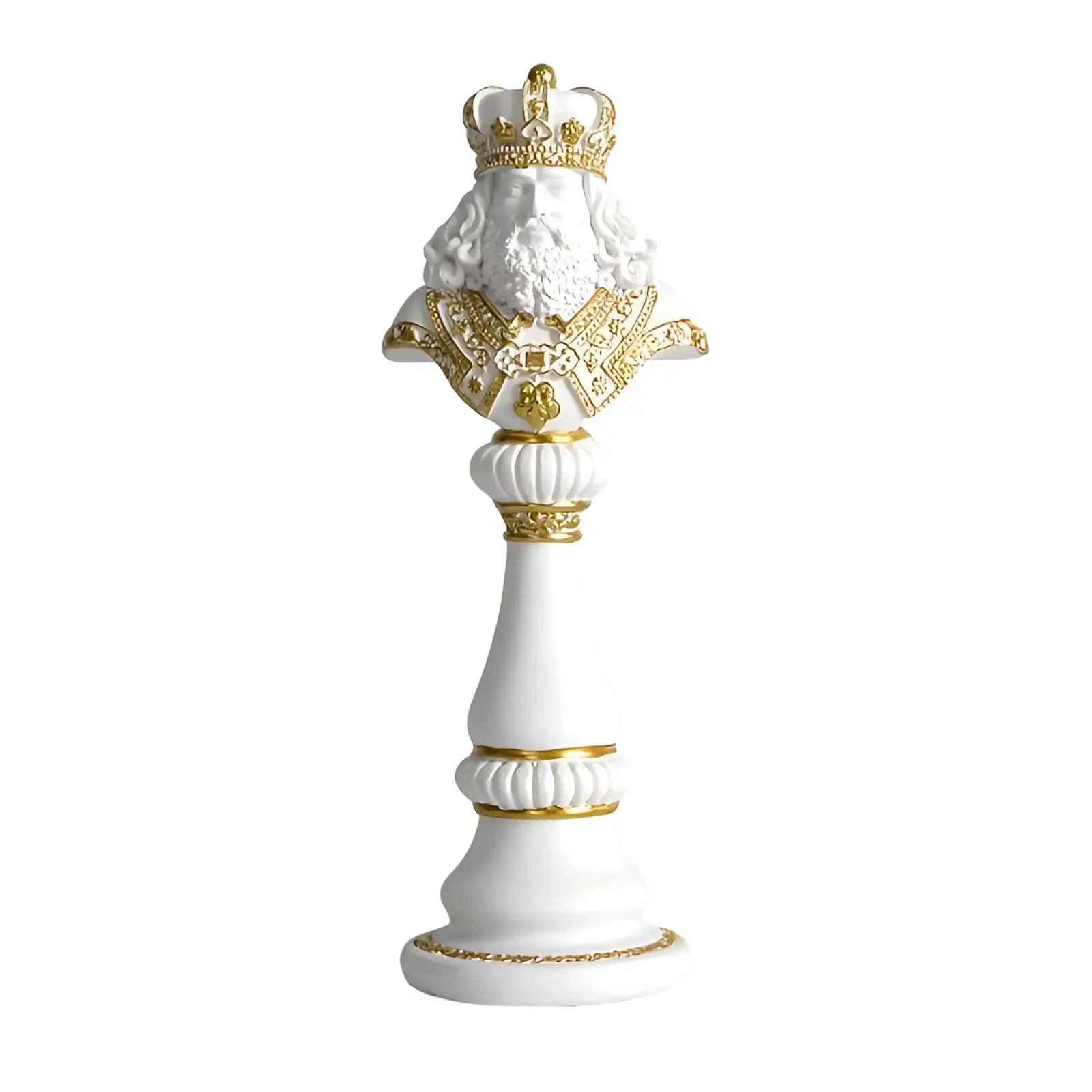 Resin Figurine, International Chess Statue, Indoor Tabletop Decorative Ornament,