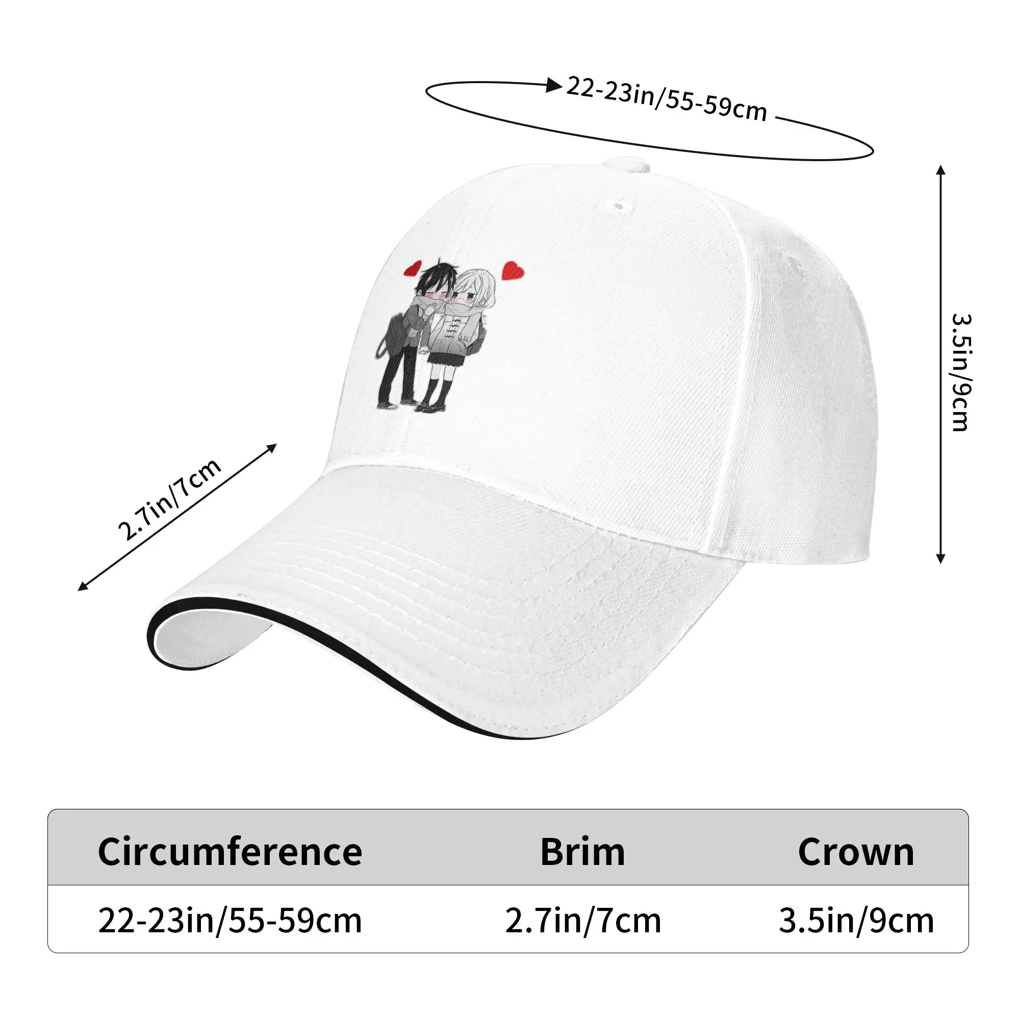 Comic H-Horimiya Sun Baseball Cap  Summer Design Print Trucker Hat For Men Adult Outdoor Sports Snapback Cap