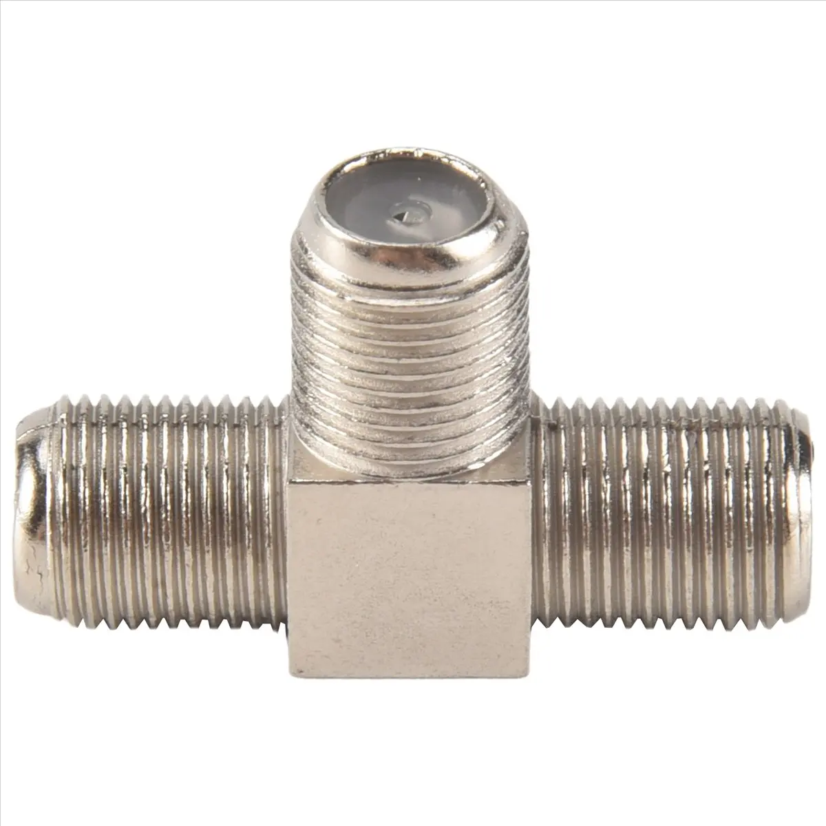 A10I 10-Pack 3-way F-Type Coax Cable Splitter Combiner Female to 3 Female for Video VCR Antenna TV Cable Satellite,silver