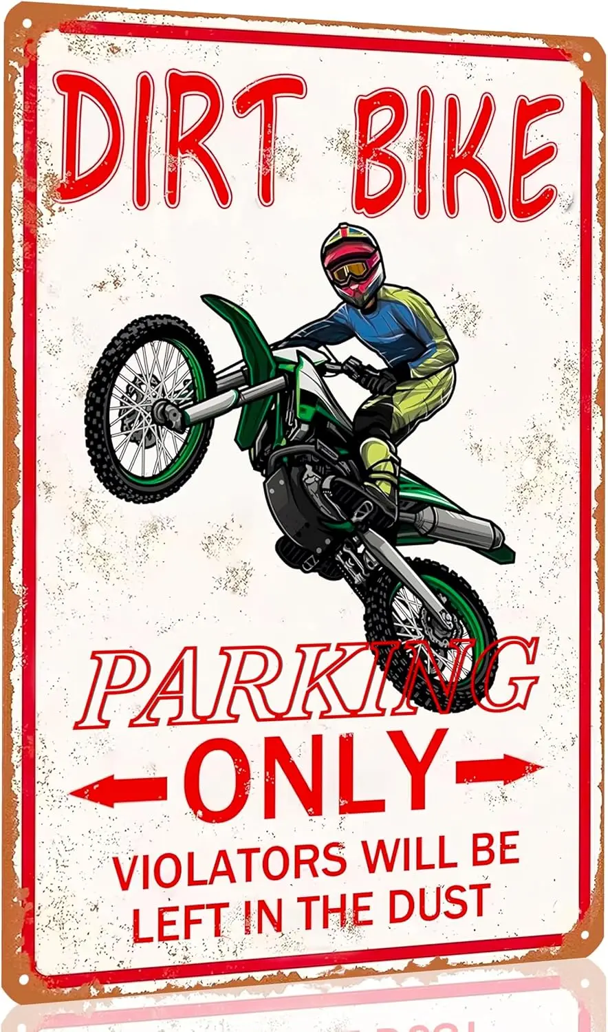 Funny Dirt Bike Accessories for Boys Room Decor Motorcross Gifts for Boys Dirt Bike Birthday Party Supplies Decorations for sign