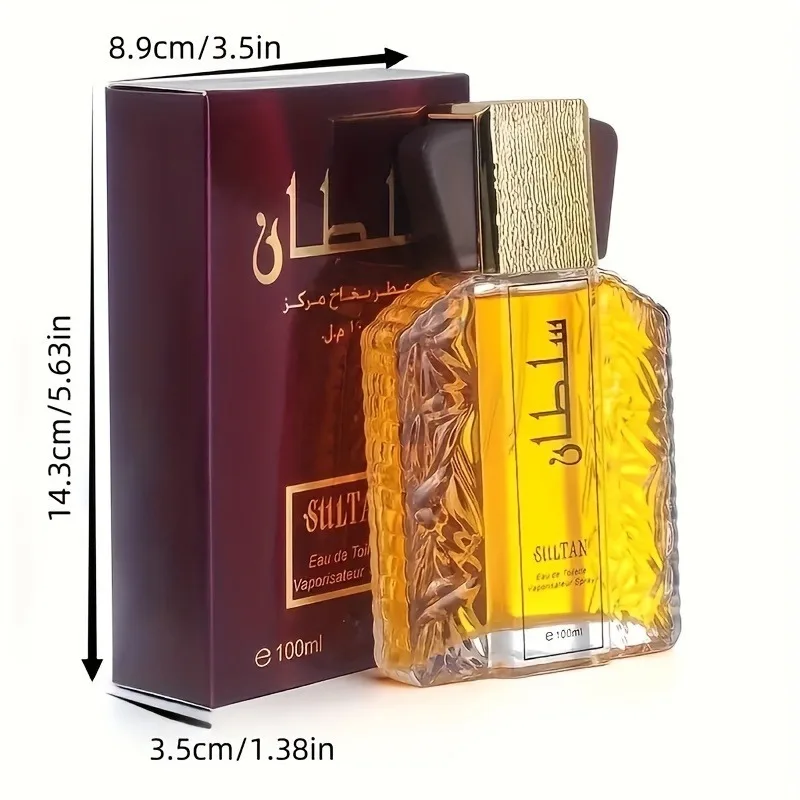 Dubai Men's Fragrance - Elegant and Lasting Fragrance, Middle Eastern Style Lasting Fragrance, Fresh Floral Fragrance 100 Ml