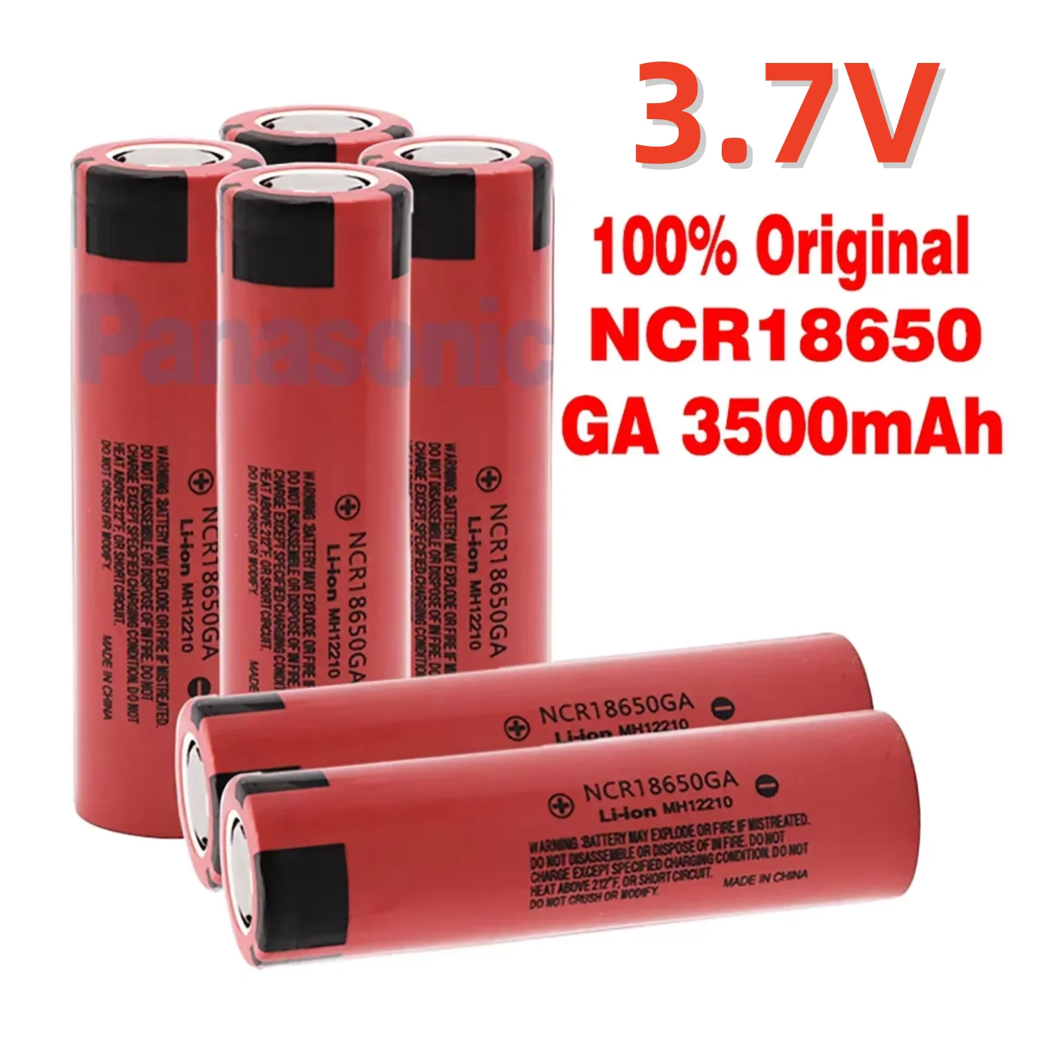 18650 NCR 18650 GA 3.7V 3500mAh Rechargeable Li-ion Battery 30A Discharge, for Toys Tools Flashlight Battery