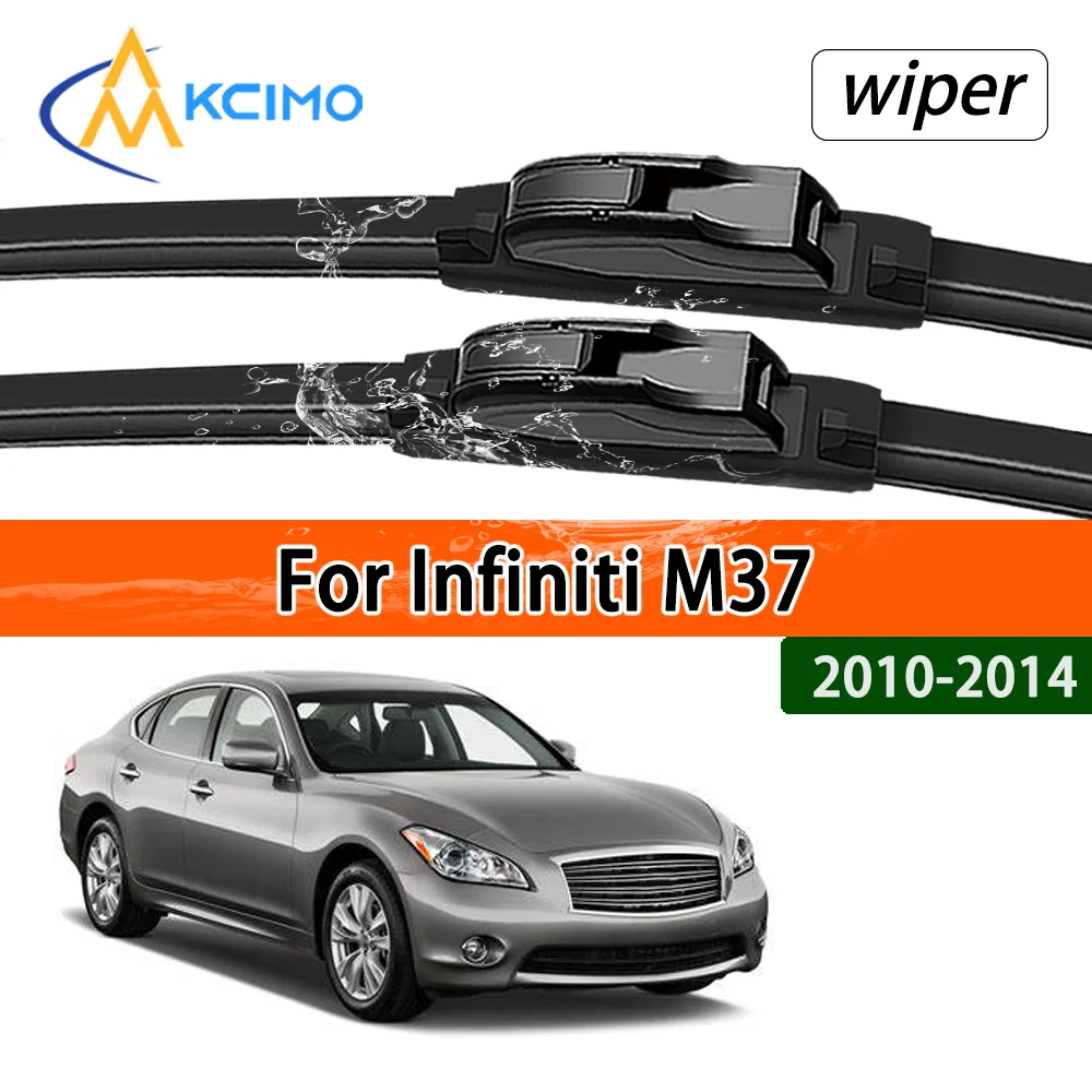 

For Infiniti M37 2010-2014 2011 2012 2013 Durable Slient Front Wiper Blades Car Windscreen Windshield Window Wiper Accessories