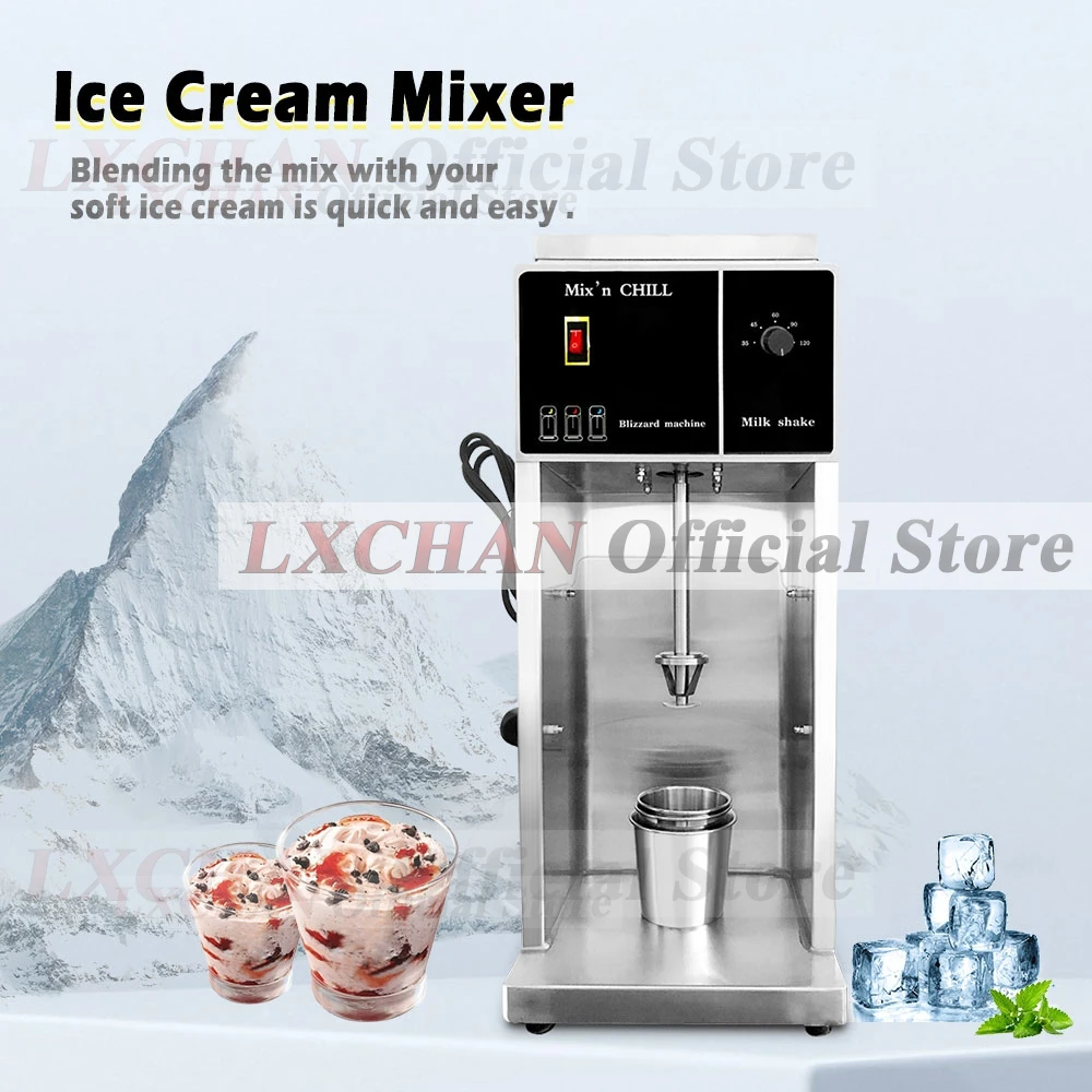 LXCHAN Speed Adjust Flurry Ice Cream Blender Maker tipi fai da te di Flurry Ice Cream Mixer Machine Milk Shake Mixer Machine 110-220V