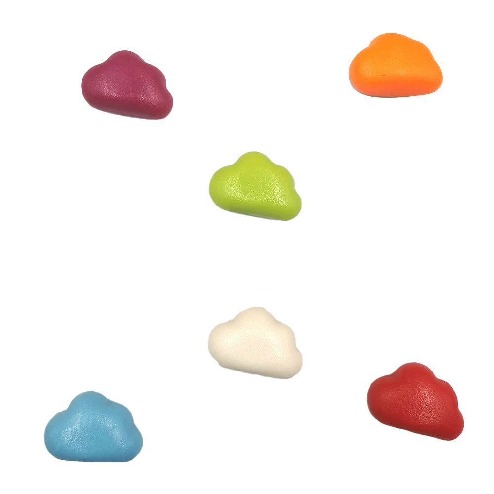 6 ชิ้นการ์ตูน Cloud Shape แม่เหล็กกระดานข้อความแม่เหล็กตู้เย็นตกแต่ง