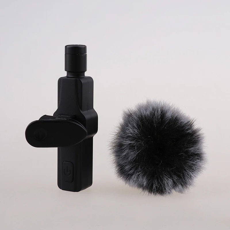 

Wireless Collar Clip Microphone Windproof Outdoor Lapel Mic Furry Windscreen Muff For K1 K9 Lavalier Mic Windproof Cover