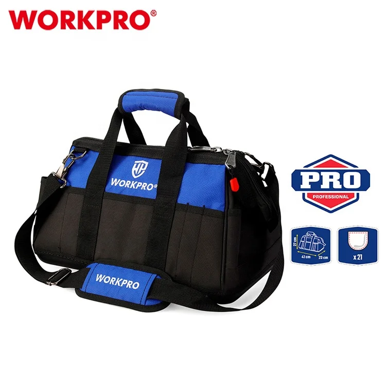 

WORKPRO 510MM(20") Close Top Wide Mouth Storage Bag With Water Proof Molded Base