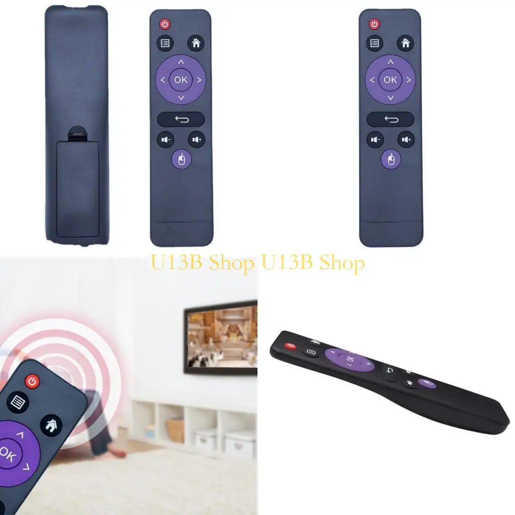 U13B Leichtes Gewicht Schwarz IR Fernbedienungssteuerung für H96 RK3318 -Set Top Box