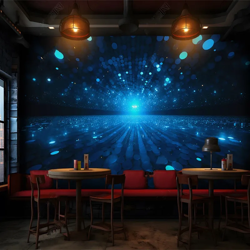 

Custom Mural Wallpaper 3D Bar KTV Internet Cafe Mural Decoration Painting Background Wall Wallpaper Hanging Papel De Parede Art