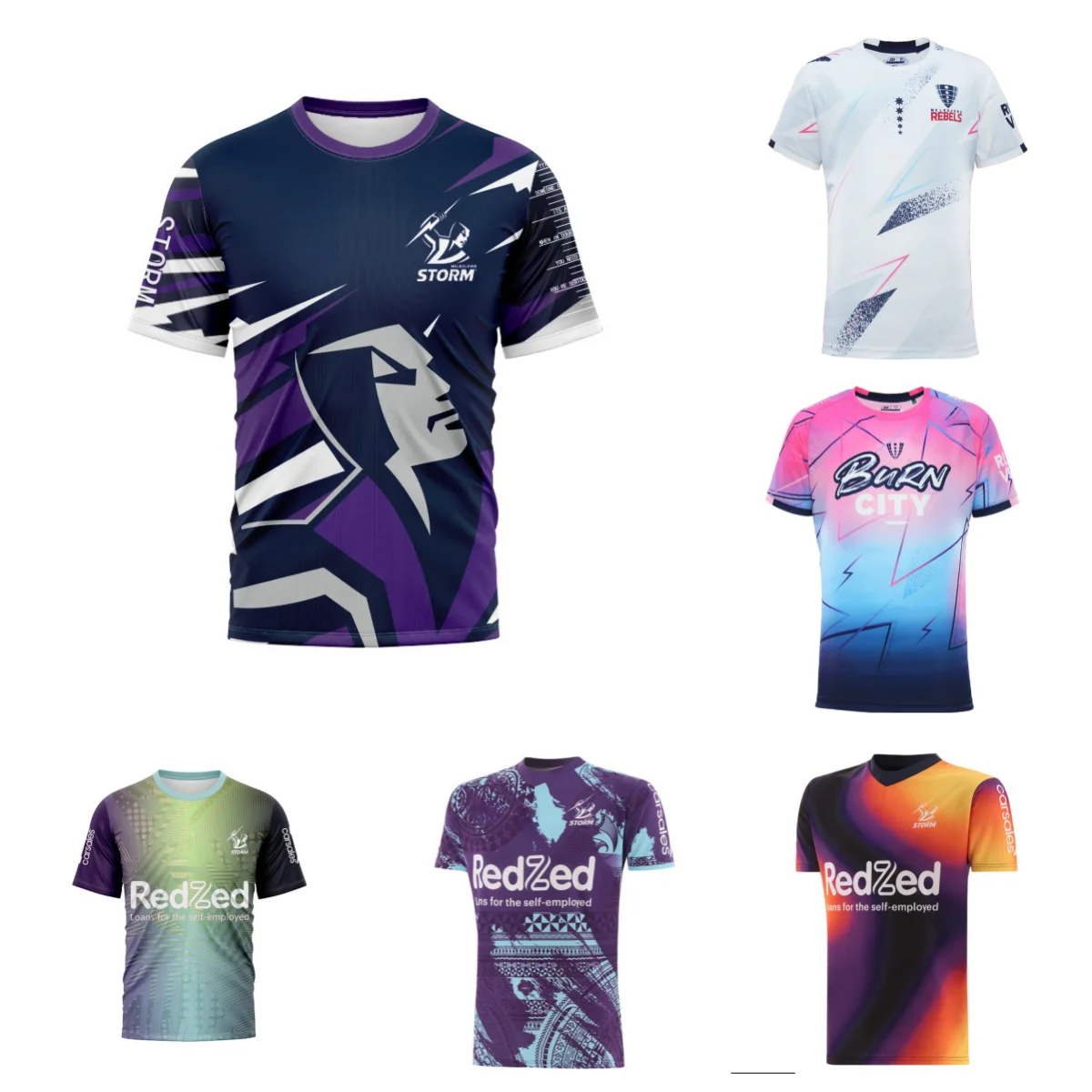 

Melbourne Storm Ashtabula side training jersey