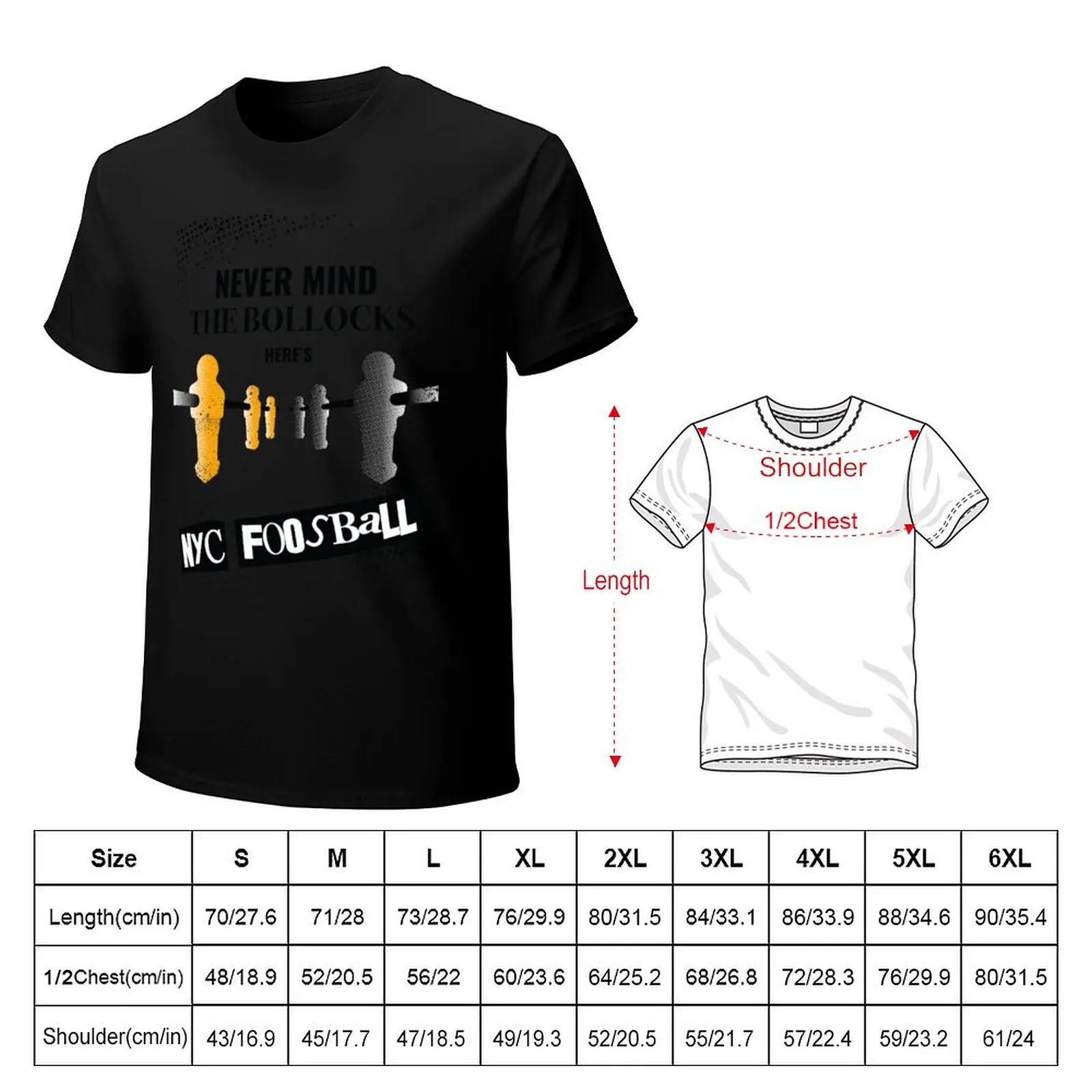 Never Mind the Bollocks, Here's NYC Foosball (Light Items) T-Shirt funny t shirts man T-Shirt