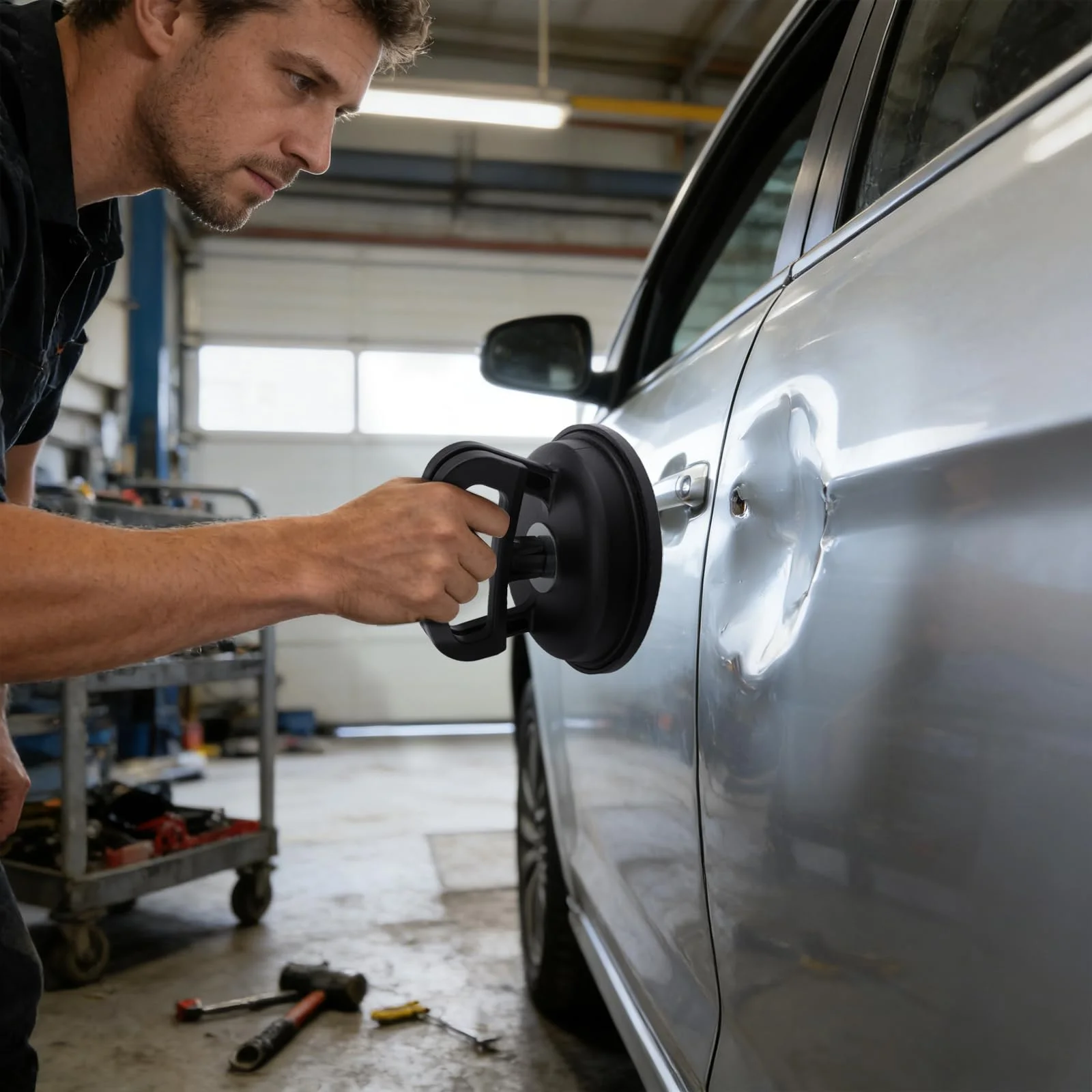 1 Large Car Dent Repair Powerful Suction Cup, Frosted Depression Pull-Out Suction Cup, Car Dent Repairer