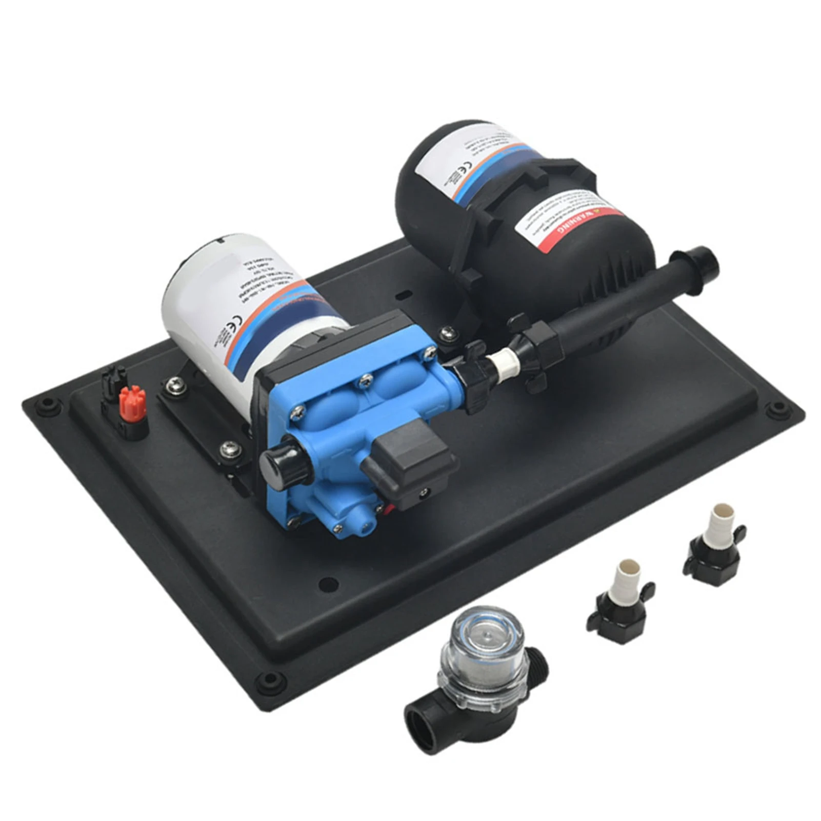 

RV Water Pump DC 24V 3.5GPM 13.5L/Min 45PSI Fresh Water Diaphragm Pump Built in On Demand Pressure Switch with Pressure Tank