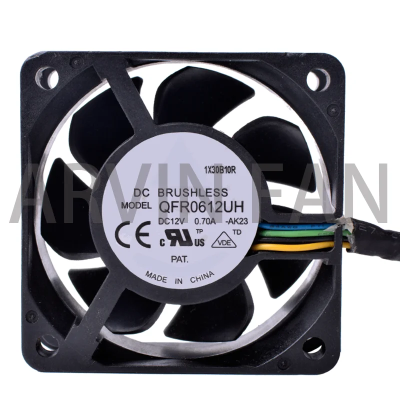 Brand New Original 6CM 6025 60x60x25mm QFR0612UH 4-wire 4Pin PWM Double Ball Bearing High Volume Air Cooling Fan