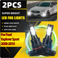 2Pcs 20000LM 5202 LED Car Fog Front Light 90W High Power CSP Chips Auto Fog Lamps 12V For Ford Explorer Sport 2008 2009 2010