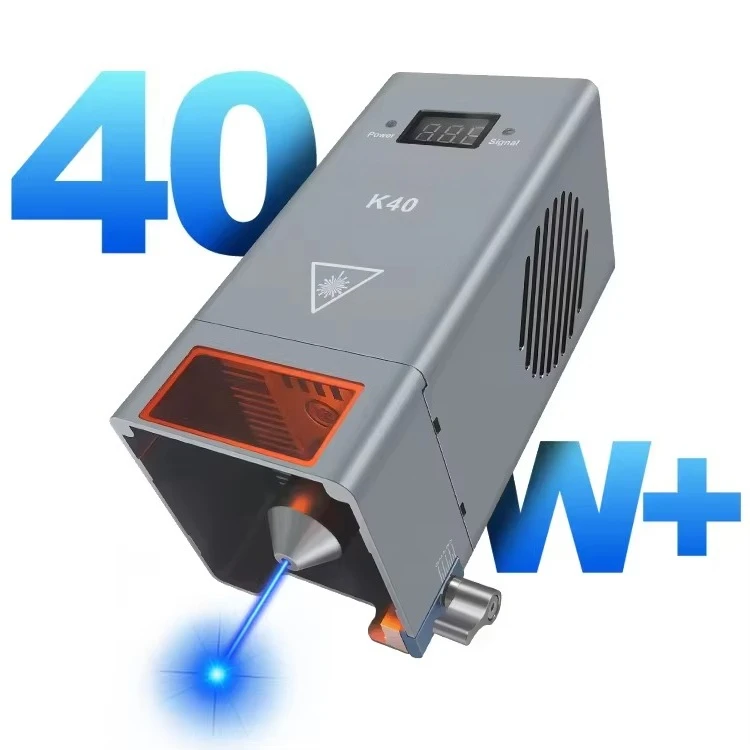 

K40 High Optical Power 450nm Blue las er Module 40W with Built-in 8 las er Diodes for Wood Stone Rubber Glass
