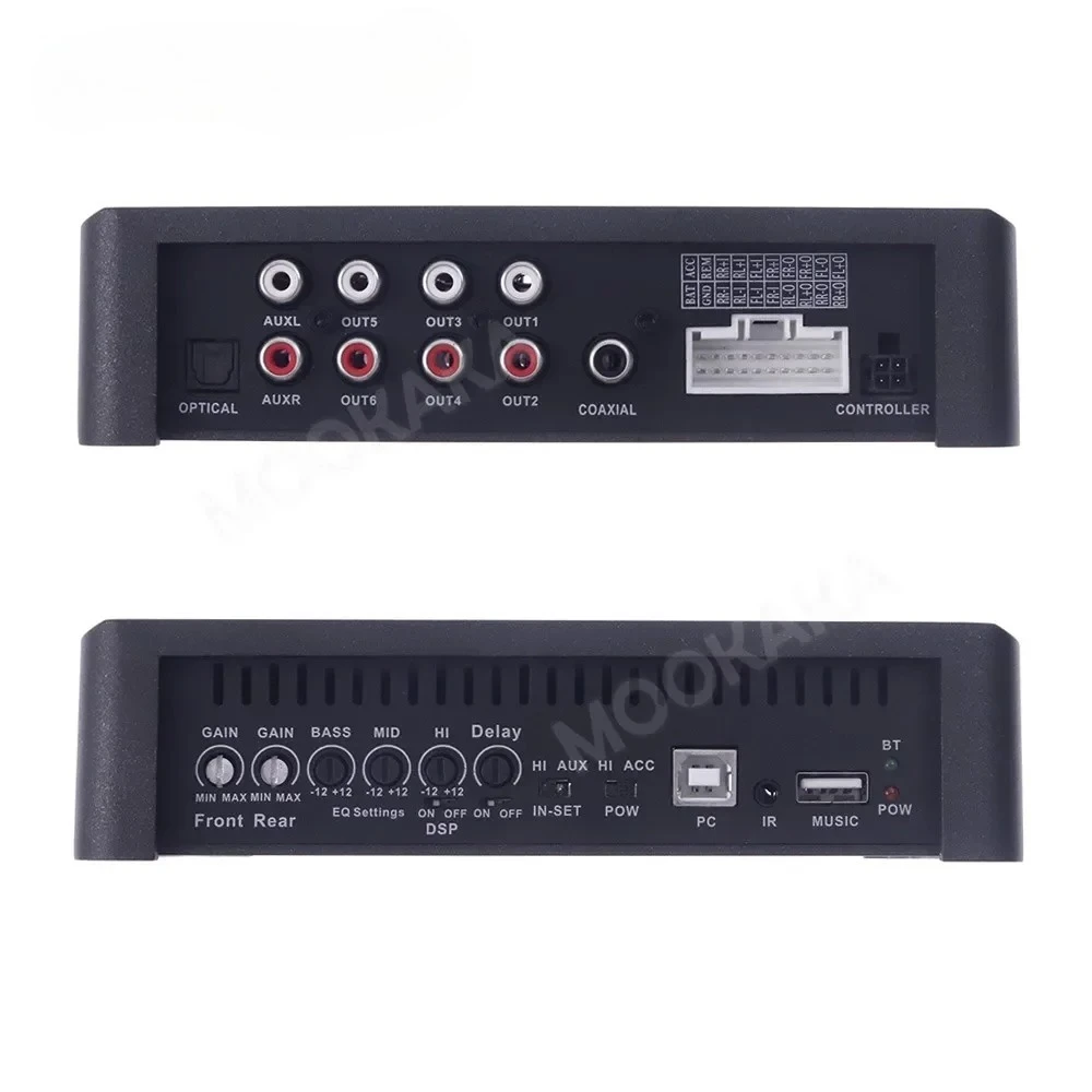 Car DSP Amplifier for Speakers HD Blue tooth Audio Media Player with Digital Signal Processor Upgrade HI-FI Sound System