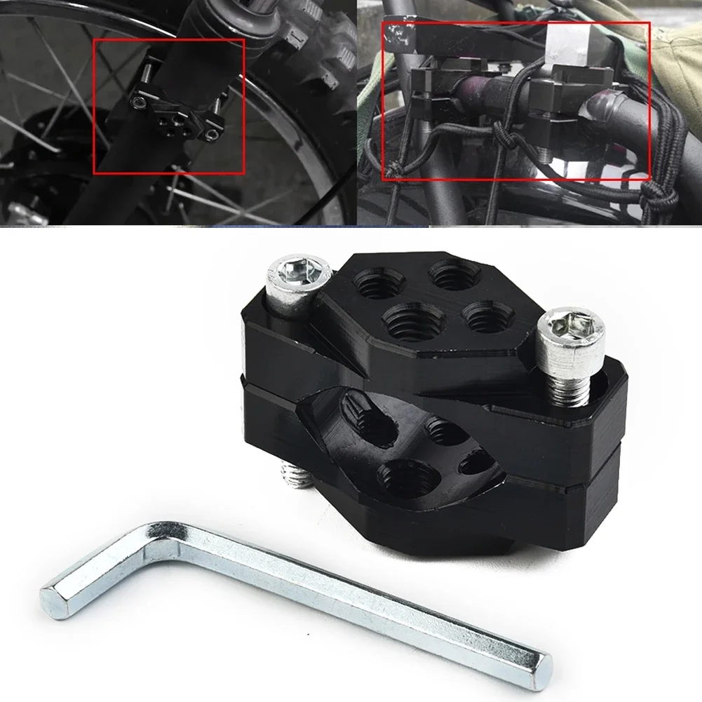 Adaptor Handlebar Bracket 17-32mm Clamp Holder Replacement Vehicle Accessories Aluminum Alloy Black Hight Quality New