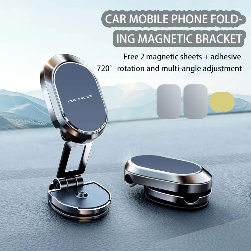 Metal Magnetic Attraction Car Phone Mount GPS Holder For VW ID6 Crozz Logo Accessories Shade Charger 2024 2020 Seat Key Cover