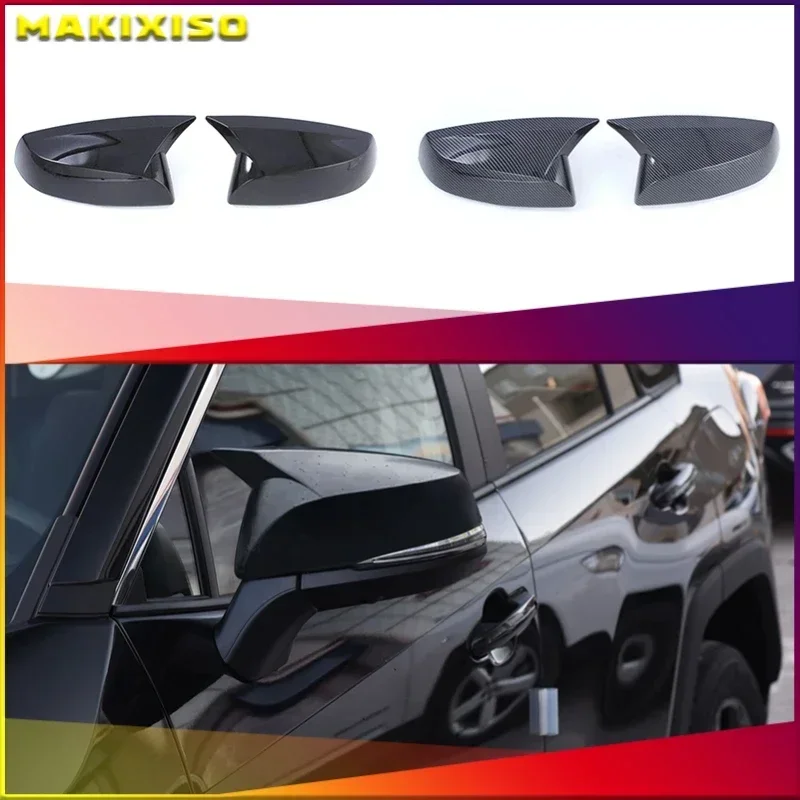 

For Toyota RAV4 2014 2015 2016 2017 2018 2019 Side Rear View Mirror Cover Shell Holder Door Mirror Cap Housing