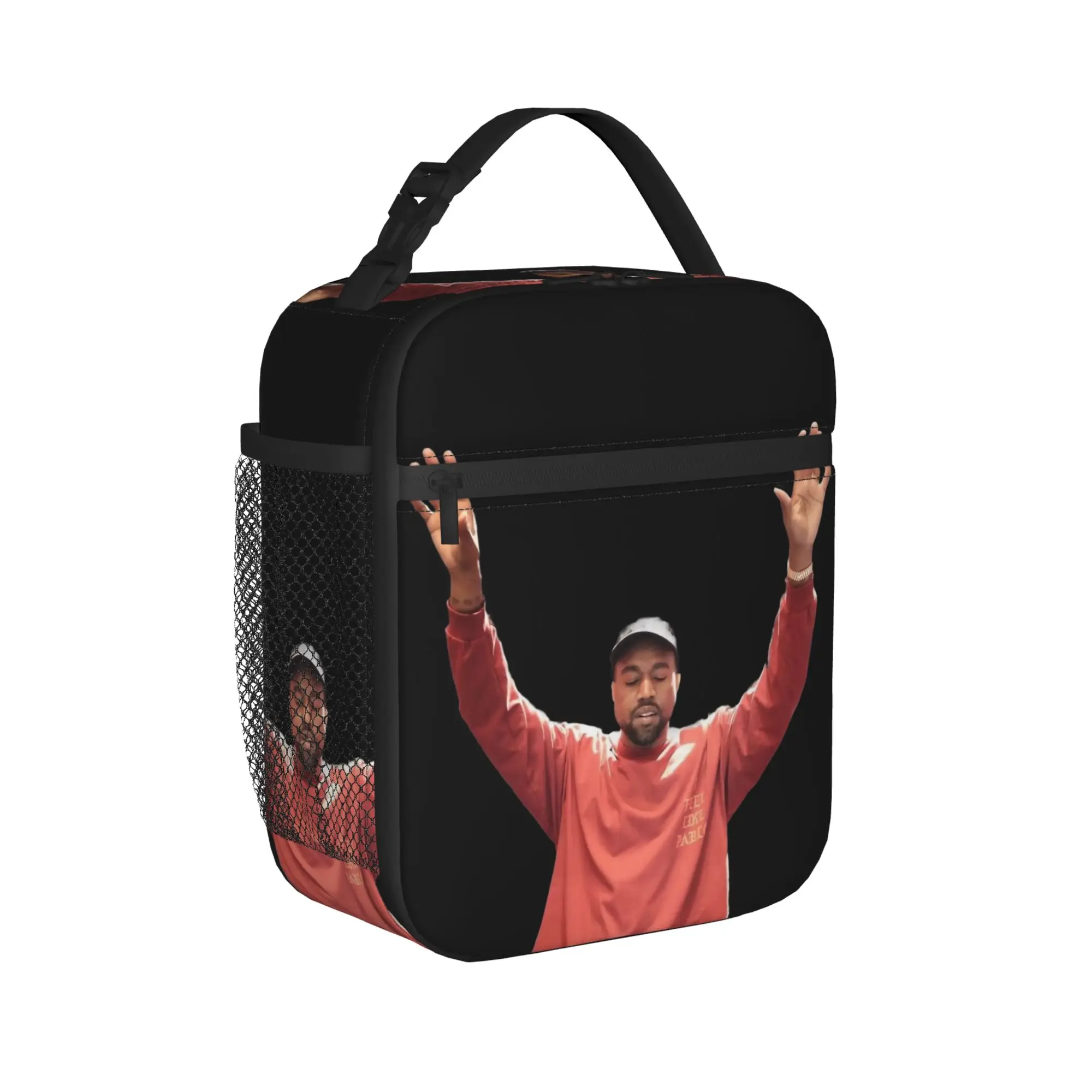 Kanye West Rock  Insulated Lunch Bags Thermal Bag Lunch Container Rapper Leakproof Tote Lunch Box Bento Pouch Beach  Travel