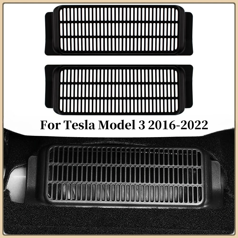 

Under Seat Vent Protection Cover for Tesla Model 3 2016-2022 Air Conditioner Protector Under Seat Air Outlet Cover AC Vent Grill