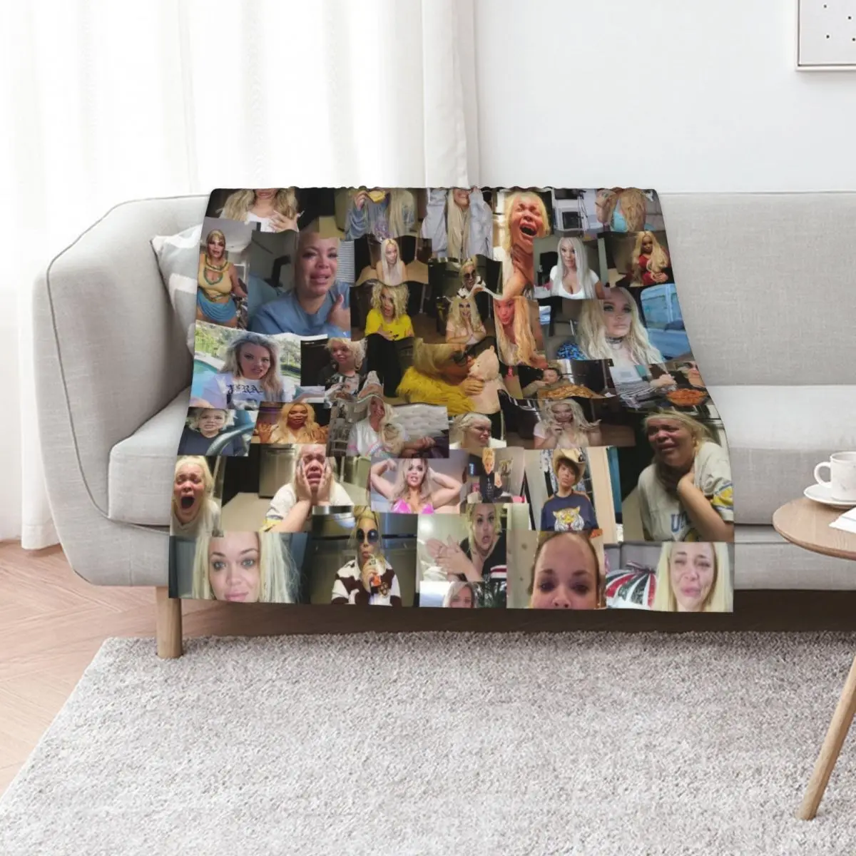 

Trisha Overload Throw Blanket Warm Decorative Beds Quilt Camping Blankets