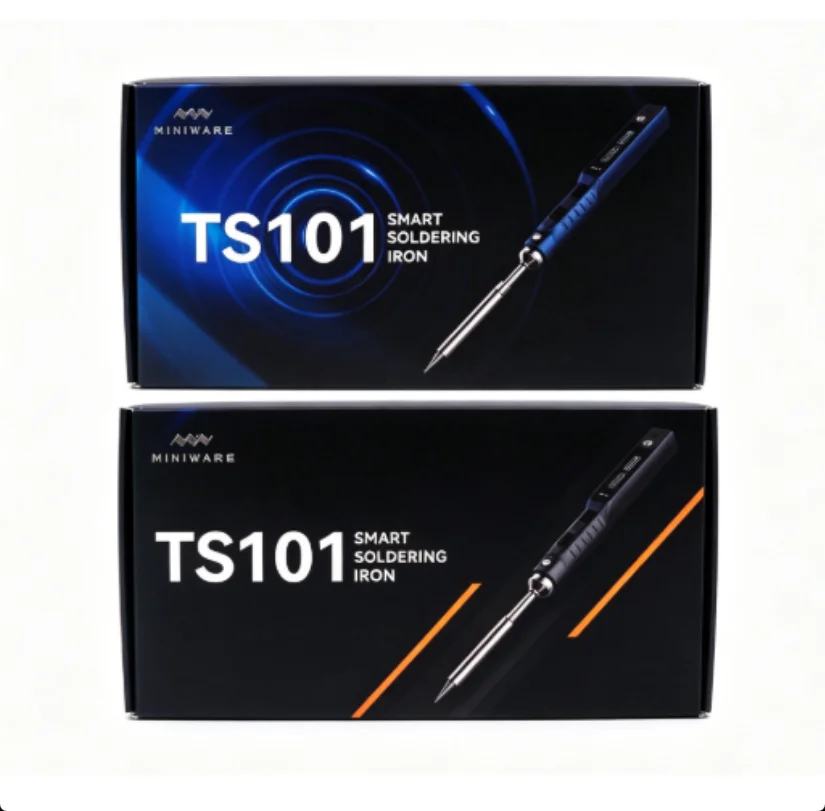 Original Miniware Blue/Black Handle TS101 Electric Soldering Iron Adjustable Temperature USB Portable Digital Welding Station