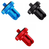 Tripod Mount Adapter for DJI OSMO Action 5/4 Insta360 X5/X4/X3 GoPro 13/12/11 Aluminum Alloy 1/4 inch Mini Tripod Adapter Mount